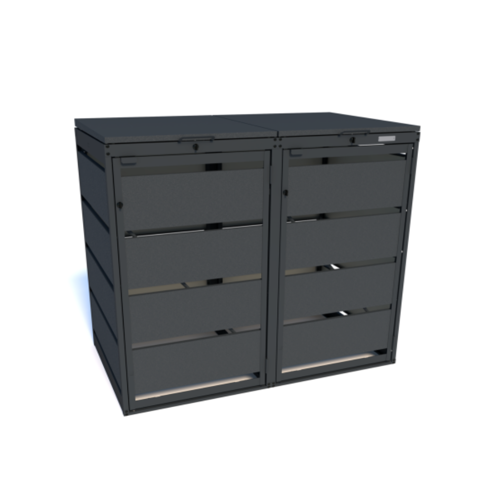 Mülltonnenbox 2er(120L)